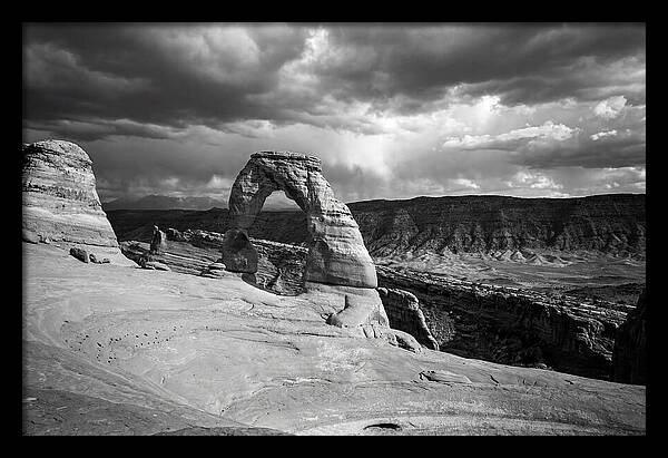 Delicate Arch Under Stormy Skies