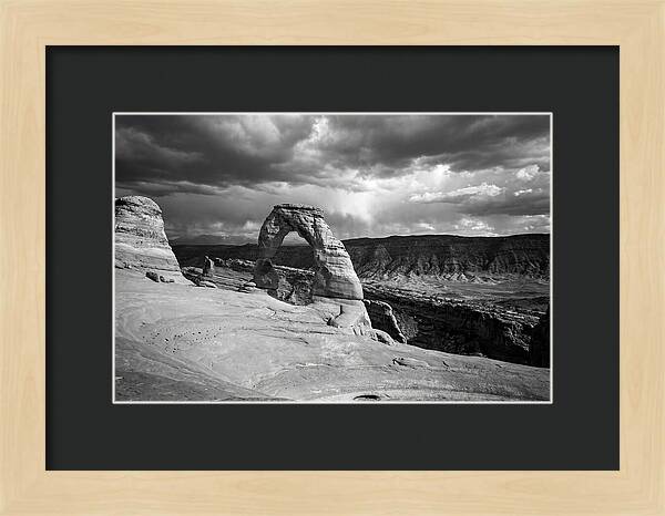 Delicate Arch Under Stormy Skies