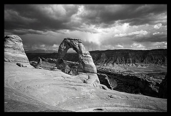 Delicate Arch Under Stormy Skies