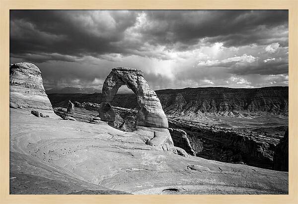 Delicate Arch Under Stormy Skies