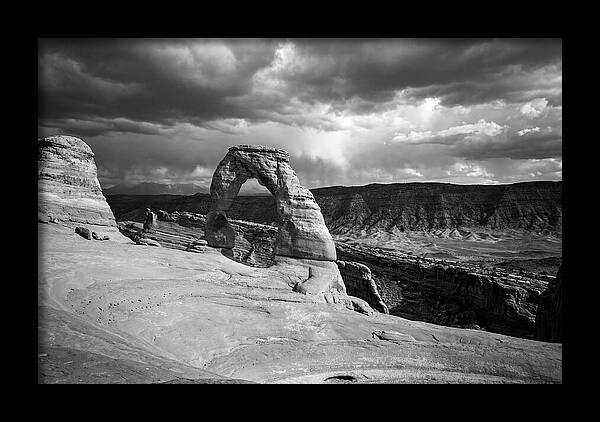 Delicate Arch Under Stormy Skies