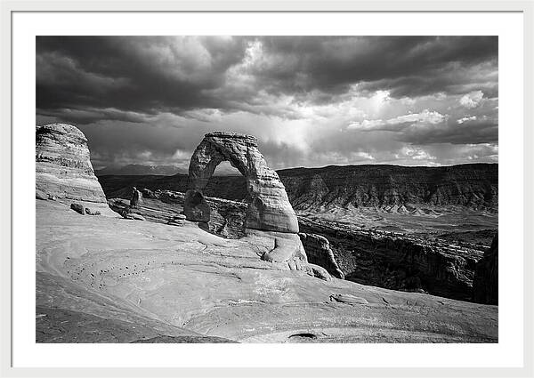 Delicate Arch Under Stormy Skies