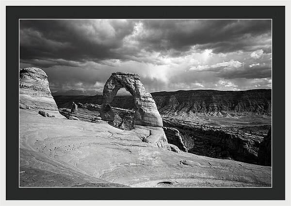 Delicate Arch Under Stormy Skies