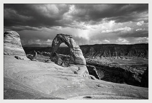 Delicate Arch Under Stormy Skies
