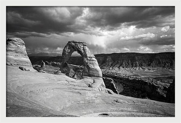 Delicate Arch Under Stormy Skies