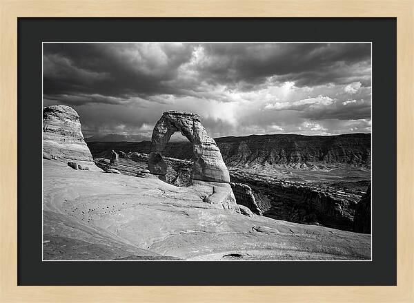 Delicate Arch Under Stormy Skies