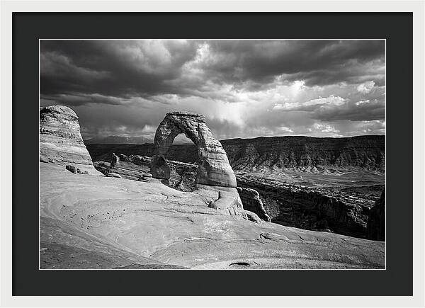 Delicate Arch Under Stormy Skies