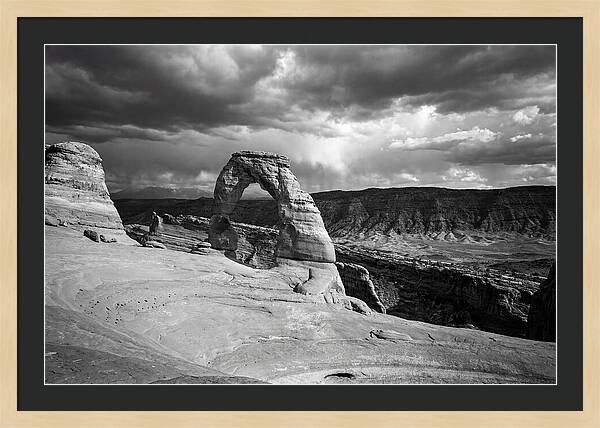 Delicate Arch Under Stormy Skies