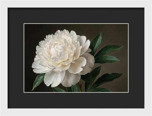 Delicate Beauty Of White Peonies