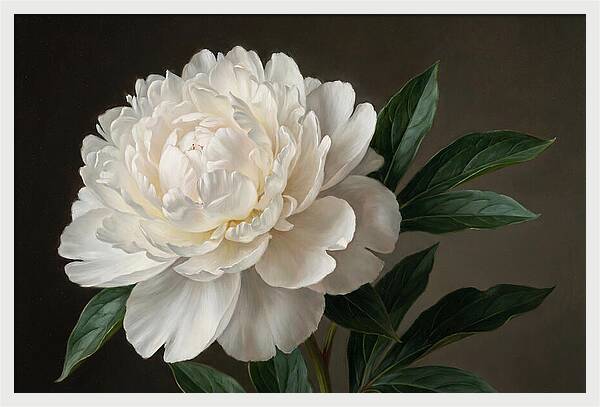 Delicate Beauty Of White Peonies