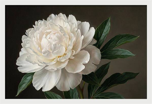 Delicate Beauty Of White Peonies
