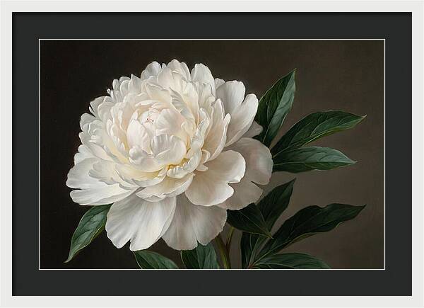 Delicate Beauty Of White Peonies