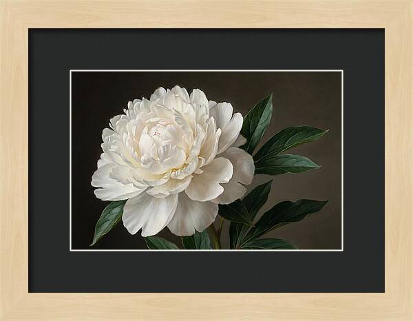 Delicate Beauty Of White Peonies