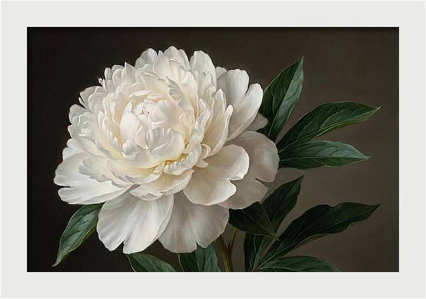 Delicate Beauty Of White Peonies