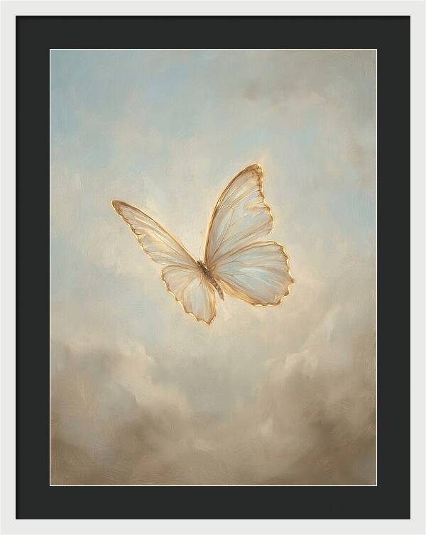 Delicate Butterfly In Flight