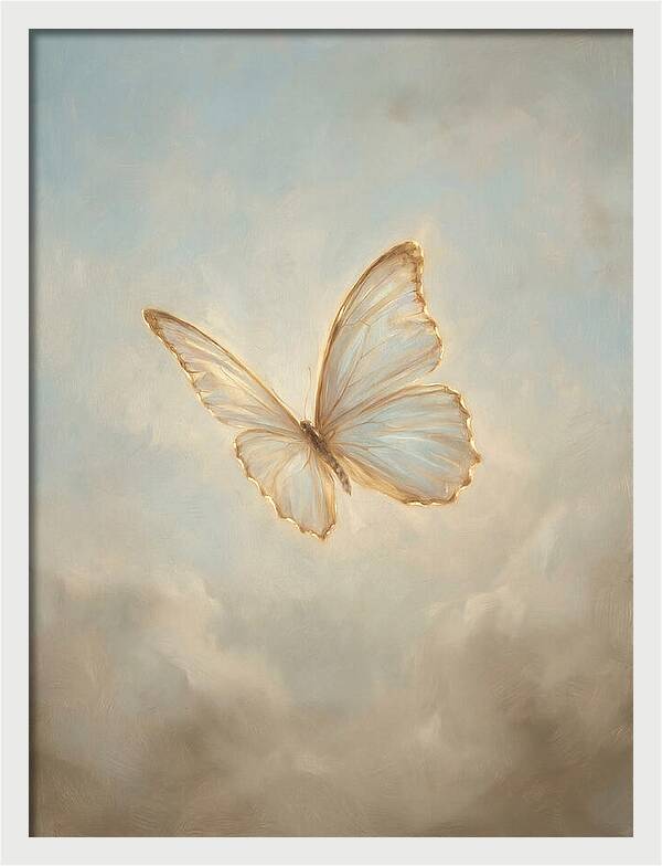 Delicate Butterfly In Flight