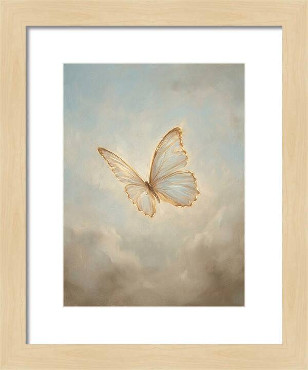 Delicate Butterfly In Flight