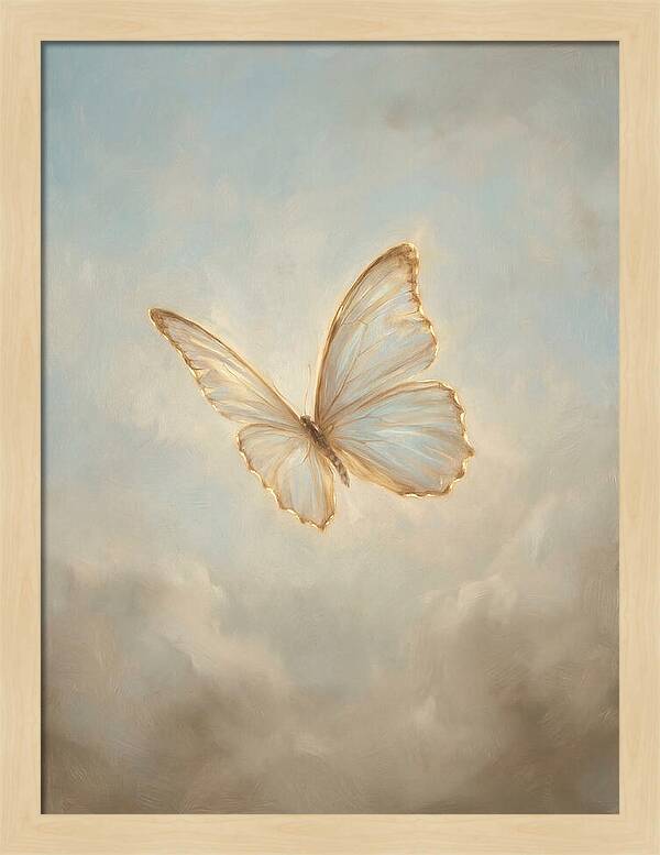 Delicate Butterfly In Flight