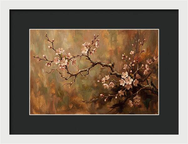 Delicate Cherry Blossom Branch