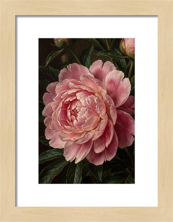 Delicate Pink Peony Bloom