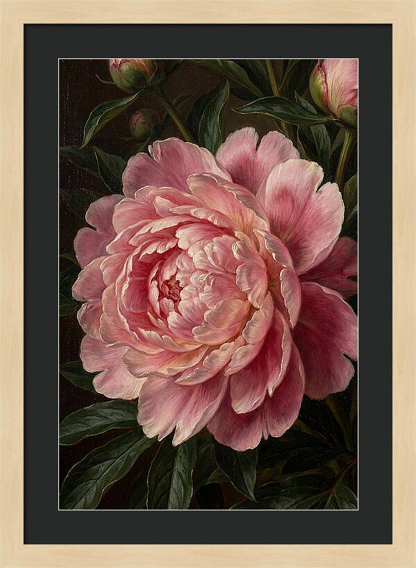 Delicate Pink Peony Bloom