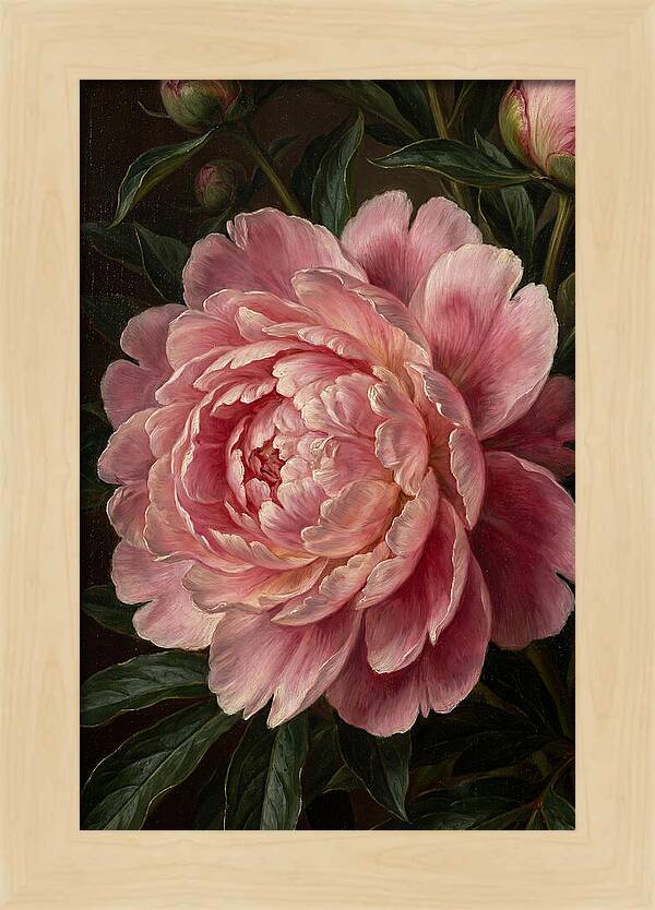 Delicate Pink Peony Bloom