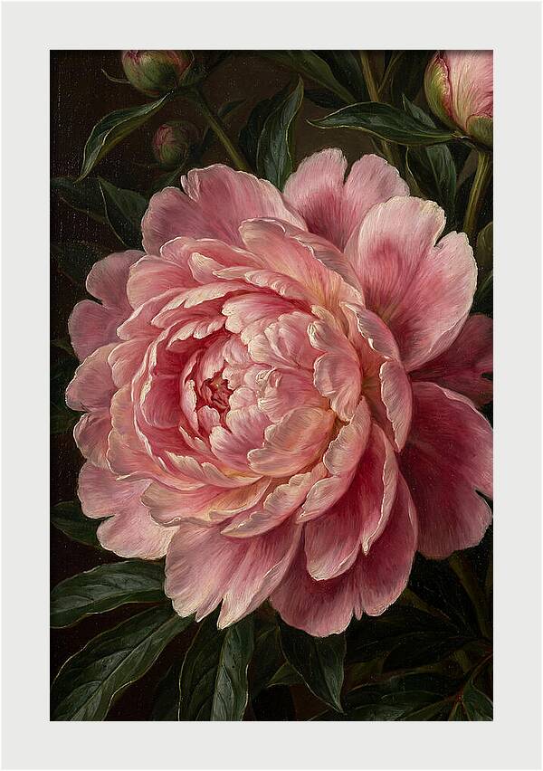 Delicate Pink Peony Bloom