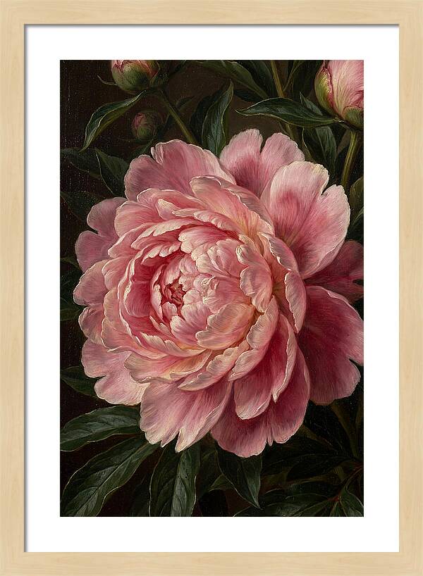 Delicate Pink Peony Bloom