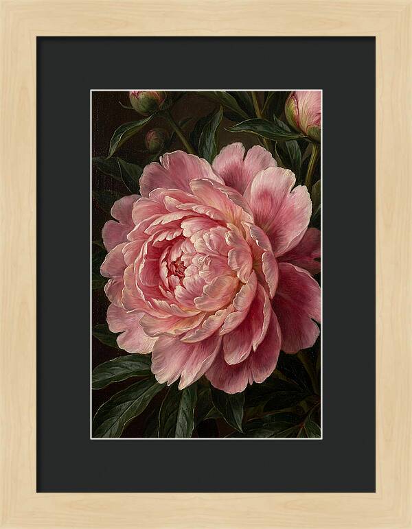 Delicate Pink Peony Bloom