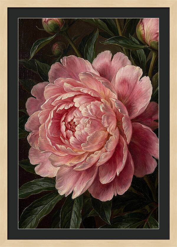 Delicate Pink Peony Bloom