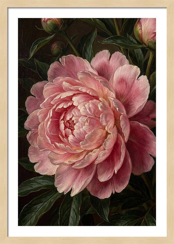 Delicate Pink Peony Bloom