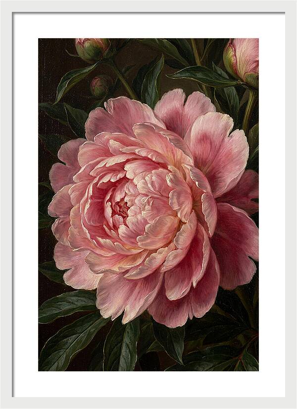 Delicate Pink Peony Bloom
