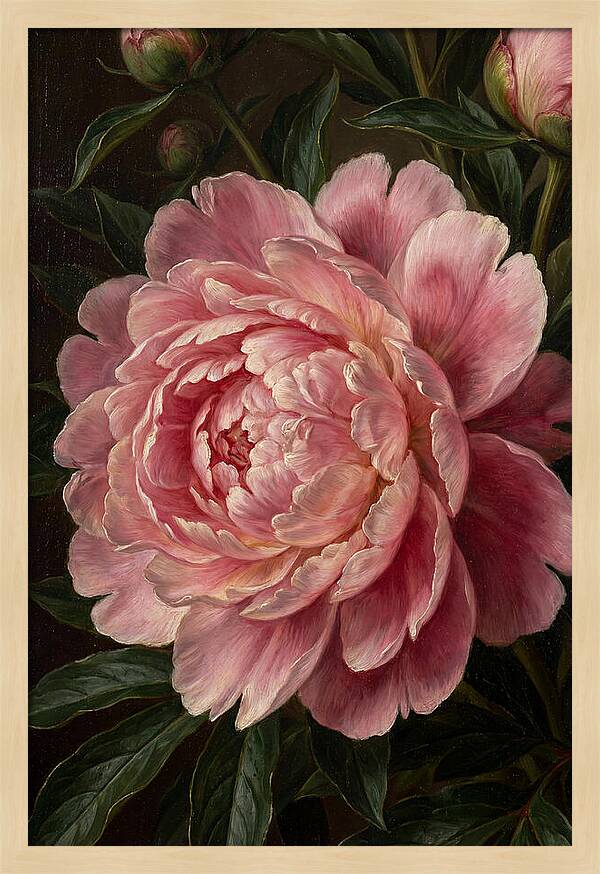 Delicate Pink Peony Bloom