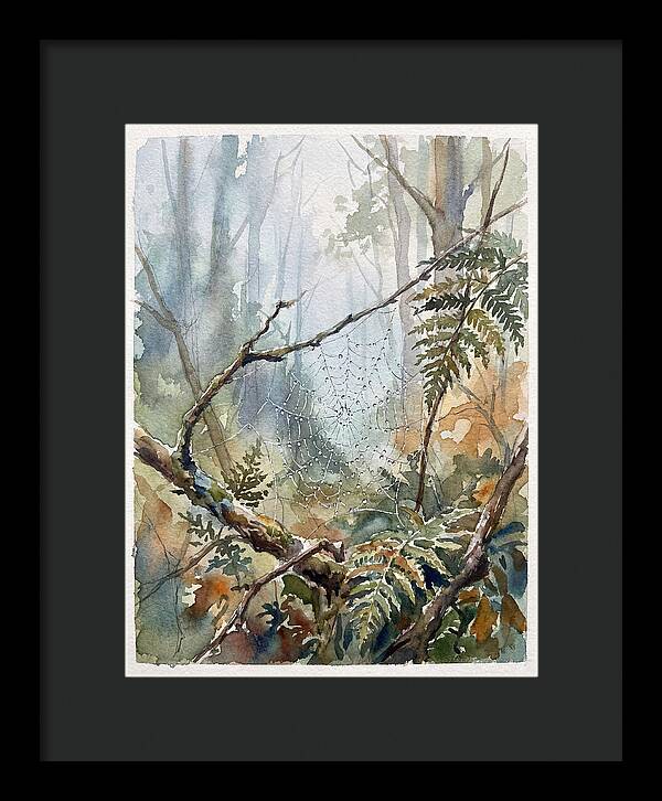 Delicate Web In The Forest