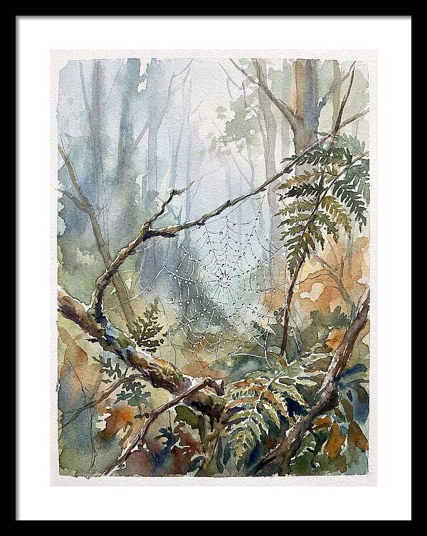Delicate Web In The Forest