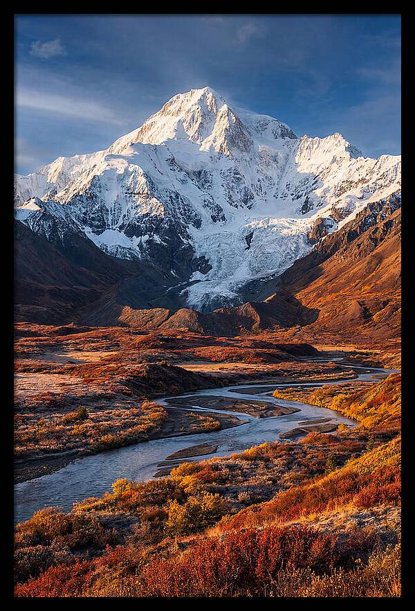 Denali Rising Above Tundra