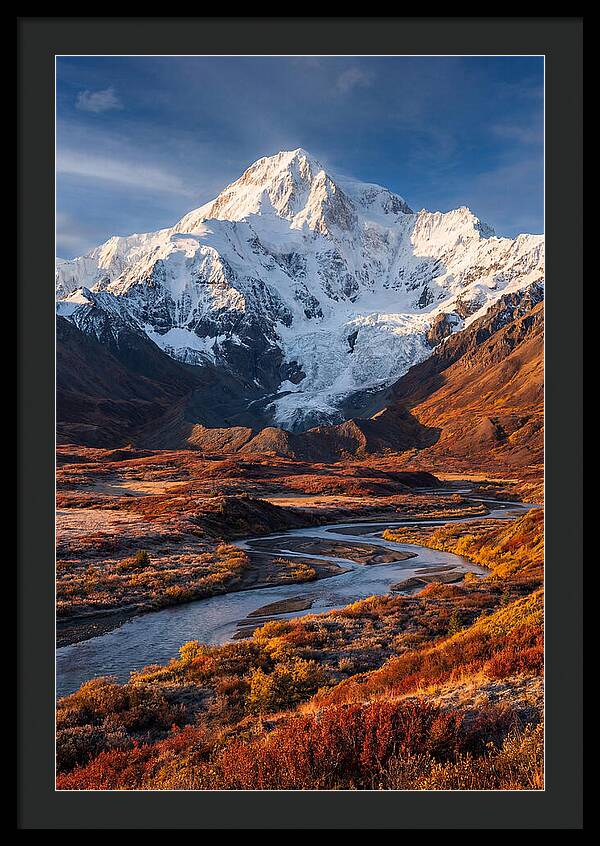Denali Rising Above Tundra