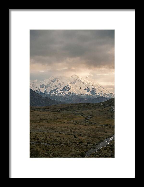 Denali Rising Above Tundra