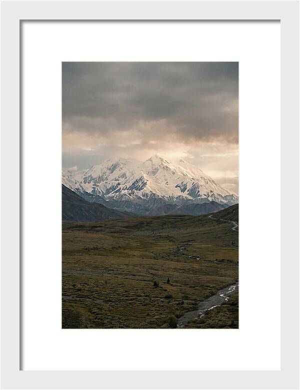 Denali Rising Above Tundra
