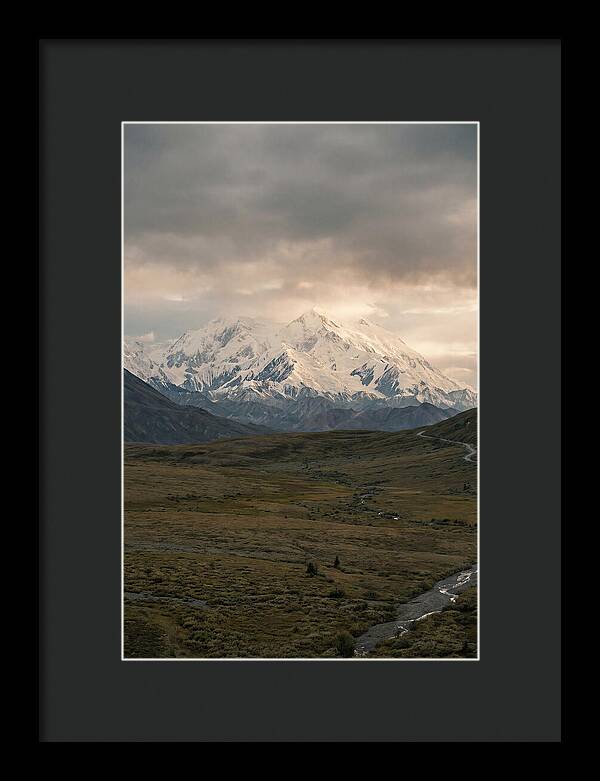 Denali Rising Above Tundra