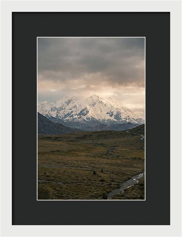 Denali Rising Above Tundra