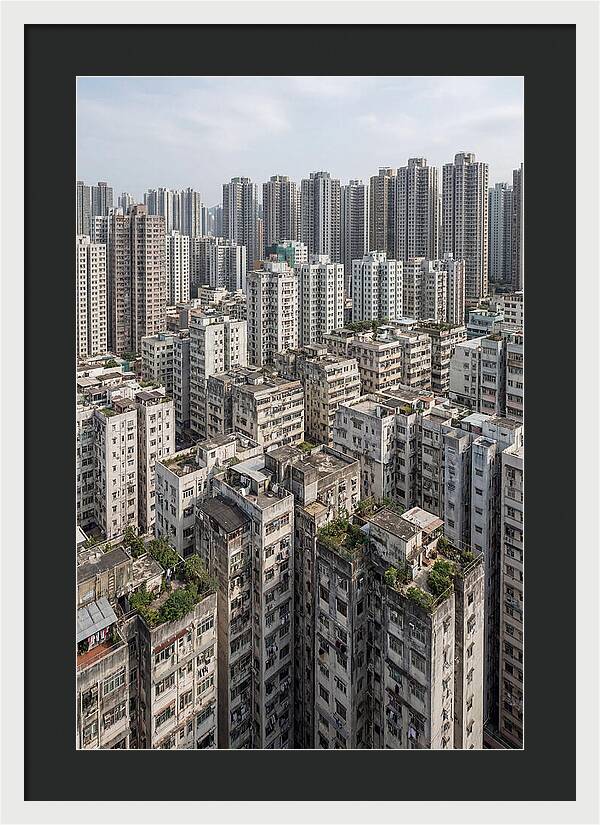 Dense Urban Landscape Of Kowloon