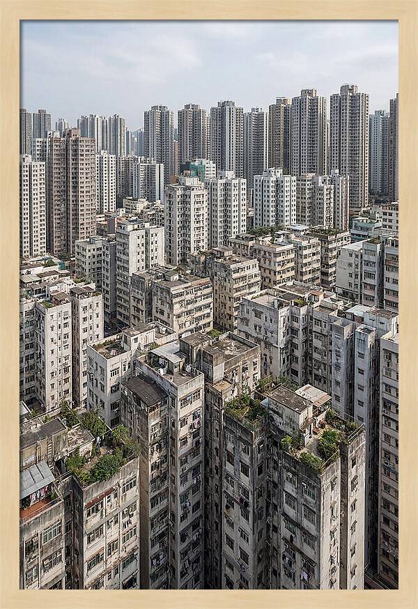 Dense Urban Landscape Of Kowloon