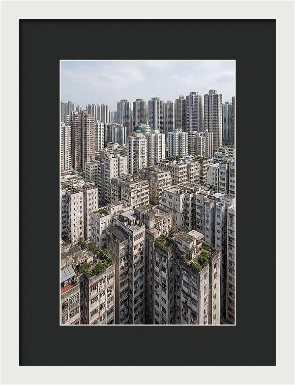 Dense Urban Landscape Of Kowloon