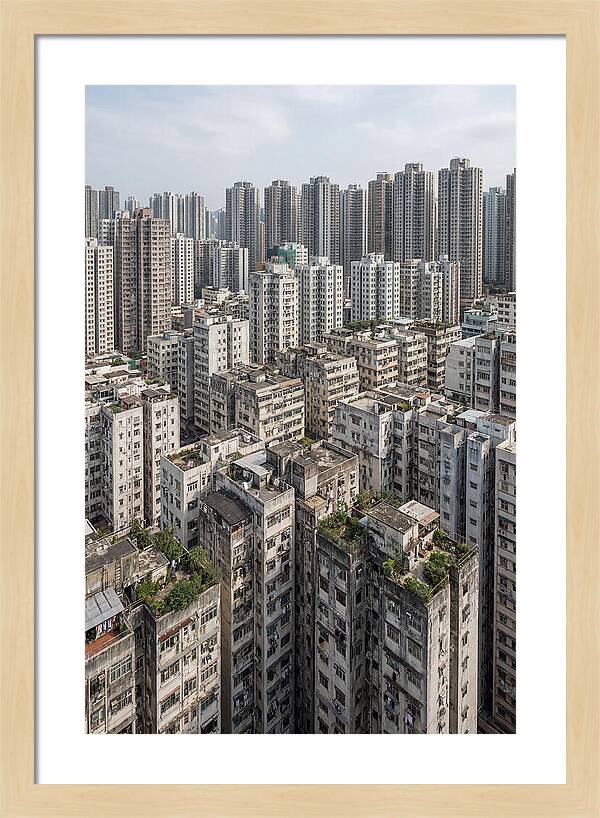 Dense Urban Landscape Of Kowloon