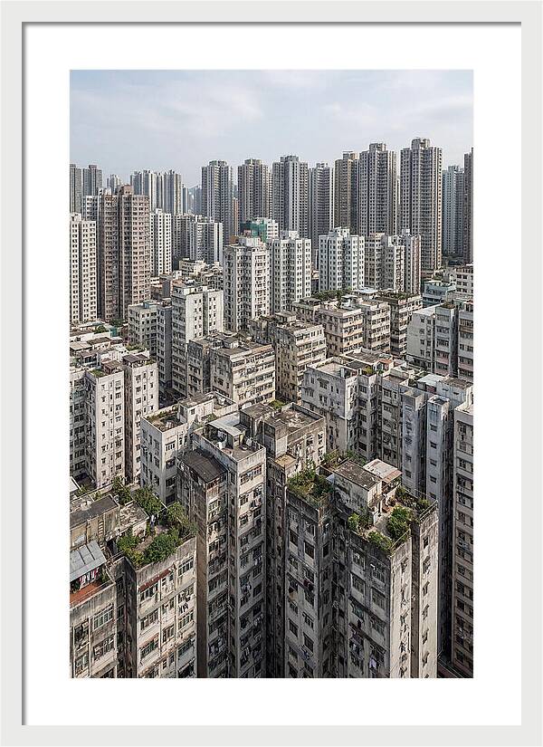 Dense Urban Landscape Of Kowloon