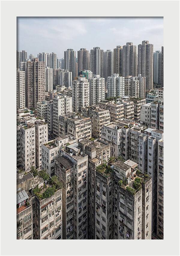 Dense Urban Landscape Of Kowloon