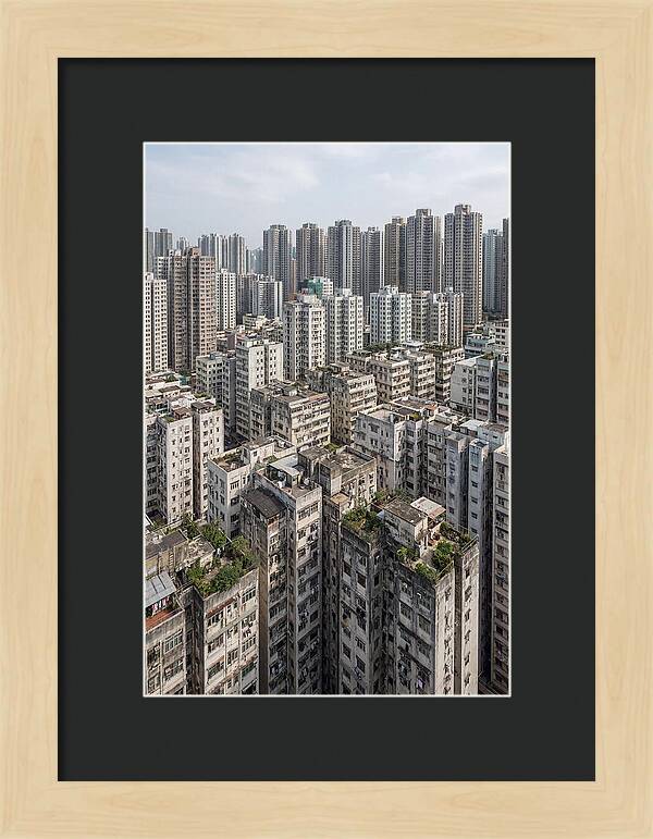 Dense Urban Landscape Of Kowloon