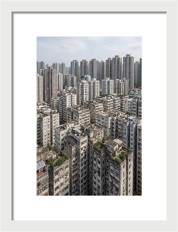 Dense Urban Landscape Of Kowloon