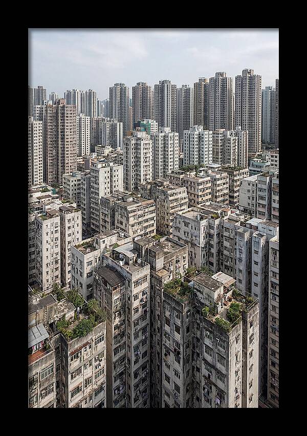 Dense Urban Landscape Of Kowloon
